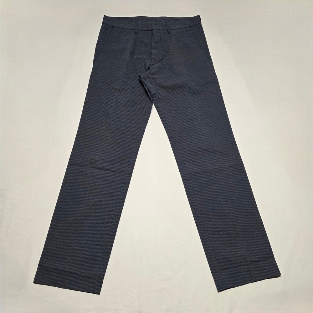 BOSS Hugo Boss Cagan-W-US Gray Micro-Check Straight Leg Pants Mens 32/R
